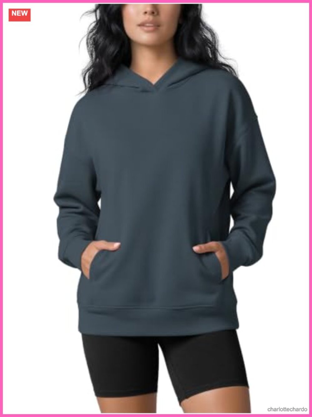 Oversized Hoodie Women Long Sleeve Kangaroo Pocket Modal Soft Pullover